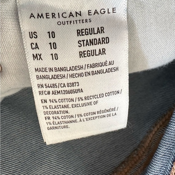 American Eagle 90s Straight Stretch Jeans Size 10 - Picture 2 of 13
